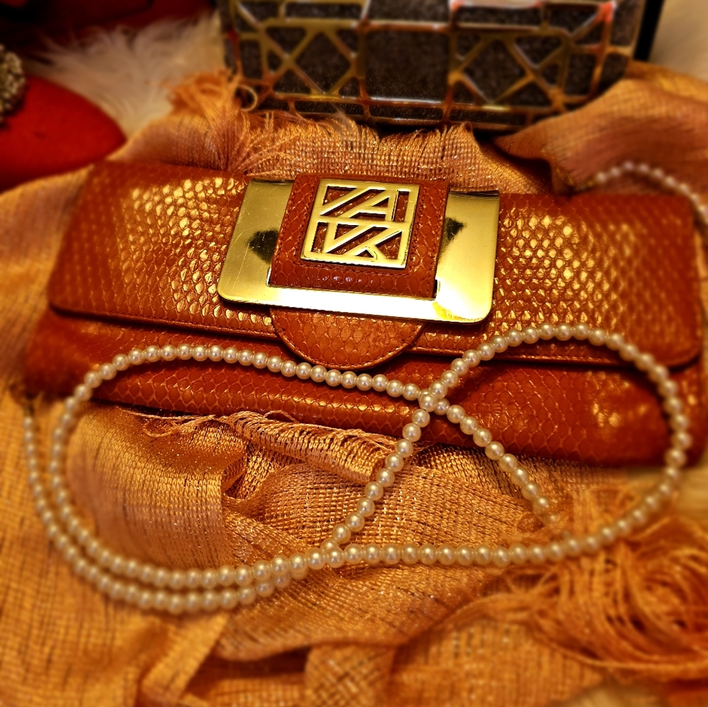 Rare Vintage Anne Klein Clutch